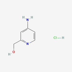 molecular formula C6H9ClN2O B567772 (4-Aminopyridin-2-yl)methanol hydrochloride CAS No. 1354940-95-6