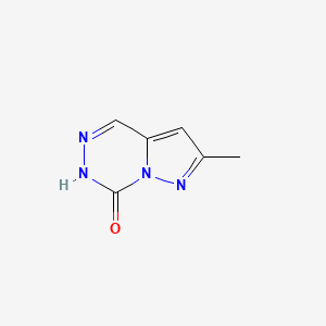 molecular formula C6H6N4O B567777 2-Methylpyrazolo[1,5-d][1,2,4]triazin-7(6h)-one CAS No. 1215295-97-8