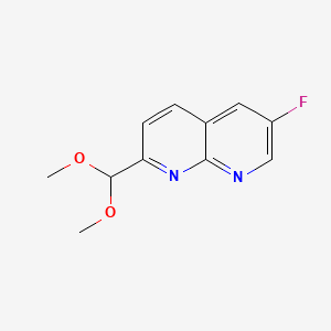 2-(Dimethoxymethyl)-6-fluoro-1,8-naphthyridine
