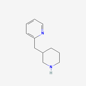 molecular formula C11H16N2 B567792 2-(Piperidin-3-ylmethyl)pyridine CAS No. 1263286-40-3