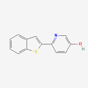 molecular formula C13H9NOS B567797 6-(苯并[b]噻吩-2-基)吡啶-3-醇 CAS No. 1261998-84-8