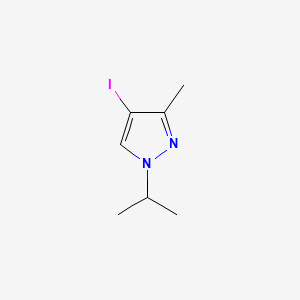 molecular formula C7H11IN2 B567803 4-Iodo-1-isopropyl-3-methyl-1H-pyrazole CAS No. 1215295-86-5