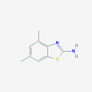 molecular formula C9H10N2S B056781 4,6-Dimethyl-benzothiazol-2-ylamine CAS No. 64036-71-1