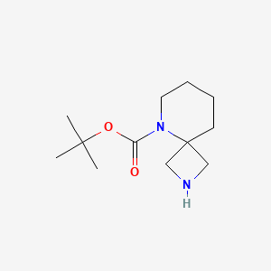 molecular formula C12H22N2O2 B567815 Tert-butyl 2,5-diazaspiro[3.5]nonane-5-carboxylate CAS No. 1246035-53-9