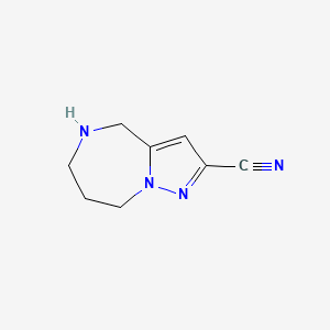 5,6,7,8-Tetrahydro-4H-pyrazolo[1,5-a][1,4]diazepine-2-carbonitrile