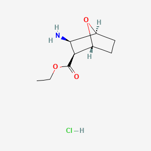 diexo-3-Amino-7-oxa-bicyclo[2.2.1]heptane-2-carboxylic acid ethyl ester hydrochloride