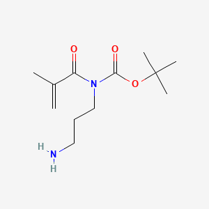 B567831 tert-Butyl (3-aminopropyl)(methacryloyl)carbamate CAS No. 1373253-18-9