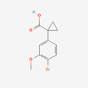1-(4-Bromo-3-methoxyphenyl)cyclopropane-1-carboxylic acid