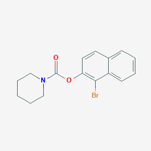 molecular formula C16H16BrNO2 B5678378 1-Bromo-2-naphthyl piperidinecarboxylate 