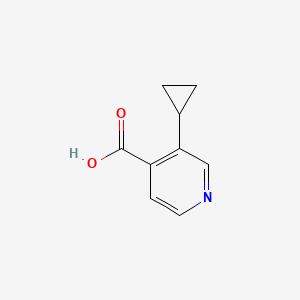 molecular formula C9H9NO2 B567844 3-Cyclopropylisonicotinic acid CAS No. 1256785-01-9