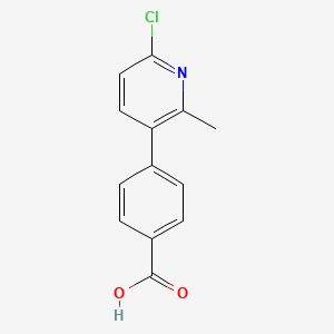 4-(6-Chloro-2-methylpyridin-3-yl)benzoic acid
