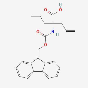 2-((((9H-Fluoren-9-yl)methoxy)carbonyl)amino)-2-allylpent-4-enoic acid