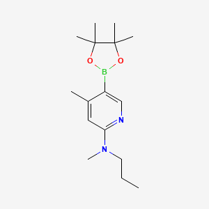 n,4-Dimethyl-n-propyl-5-(4,4,5,5-tetramethyl-1,3,2-dioxaborolan-2-yl)pyridin-2-amine