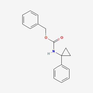 molecular formula C17H17NO2 B567858 Benzyl (1-phenylcyclopropyl)carbamate CAS No. 1324000-40-9