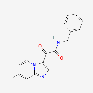 N-Benzyl-2-(2,7-dimethylimidazo[1,2-a]pyridin-3-yl)-2-oxoacetamide