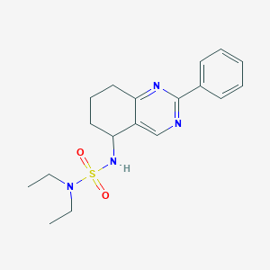 molecular formula C18H24N4O2S B5678679 N,N-diethyl-N'-(2-phenyl-5,6,7,8-tetrahydroquinazolin-5-yl)sulfamide 