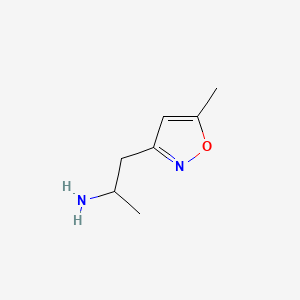 molecular formula C7H12N2O B567870 1-(5-Methylisoxazol-3-yl)propan-2-amine CAS No. 1207175-74-3