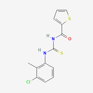 molecular formula C13H11ClN2OS2 B5678727 N-[(3-chloro-2-methylphenyl)carbamothioyl]thiophene-2-carboxamide 