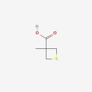 molecular formula C5H8O2S B567884 3-Methylthietane-3-carboxylic acid CAS No. 1332495-32-5