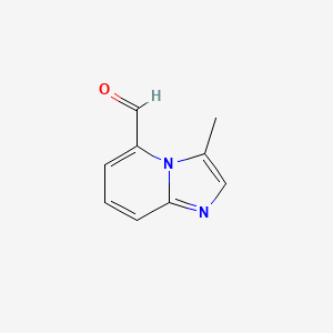 molecular formula C9H8N2O B567885 3-甲基咪唑并[1,2-a]吡啶-5-甲醛 CAS No. 1315359-91-1