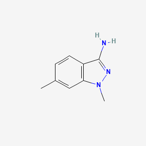 molecular formula C9H11N3 B567886 1,6-Dimethylindazol-3-amine CAS No. 1276113-31-5