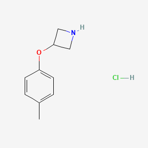 molecular formula C10H14ClNO B567899 3-(4-甲基苯氧基)氮杂环丁烷盐酸盐 CAS No. 1228070-90-3