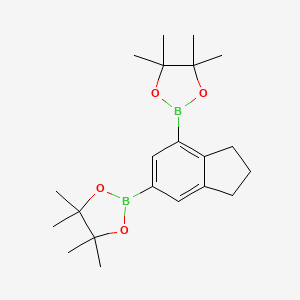 2,2'-(2,3-Dihydro-1H-indene-4,6-diyl)bis(4,4,5,5-tetramethyl-1,3,2-dioxaborolane)