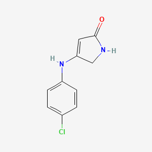 molecular formula C10H9ClN2O B5679030 4-(4-chloroanilino)-1,5-dihydro-2H-pyrrol-2-one 