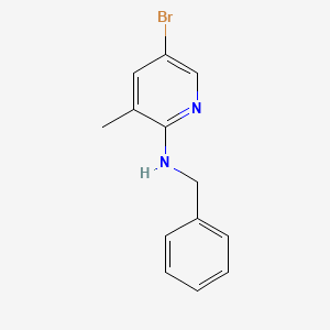molecular formula C13H13BrN2 B567908 N-benzyl-5-bromo-3-methylpyridin-2-amine CAS No. 1219976-47-2