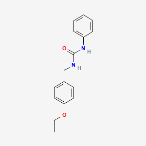 molecular formula C16H18N2O2 B5679117 1-[(4-Ethoxyphenyl)methyl]-3-phenylurea 