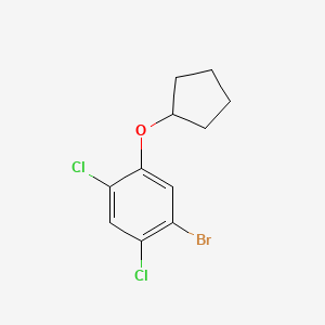 1-Bromo-2,4-dichloro-5-(cyclopentyloxy)benzene