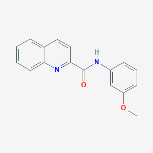 molecular formula C17H14N2O2 B5679319 N-(3-methoxyphenyl)quinoline-2-carboxamide 
