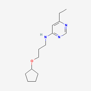molecular formula C14H23N3O B5679449 N-[3-(cyclopentyloxy)propyl]-6-ethylpyrimidin-4-amine 