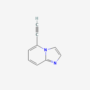 molecular formula C9H6N2 B567955 5-Ethynylimidazo[1,2-a]pyridine CAS No. 1374115-61-3