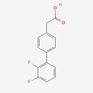 molecular formula C14H10F2O2 B567962 4-(2,3-二氟苯基)苯乙酸 CAS No. 1355247-27-6