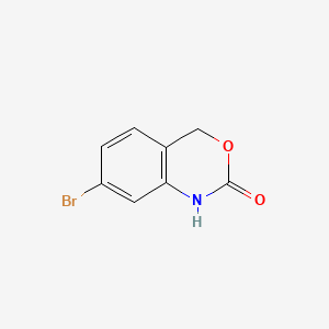 molecular formula C8H6BrNO2 B567964 7-bromo-1H-benzo[d][1,3]oxazin-2(4H)-one CAS No. 1245808-46-1