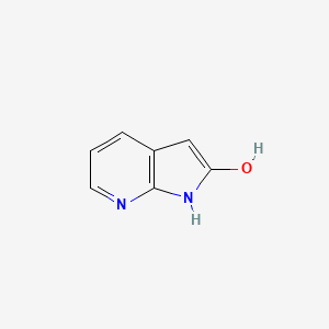 molecular formula C7H6N2O B567968 1H-吡咯并[2,3-b]吡啶-2-醇 CAS No. 1261802-66-7
