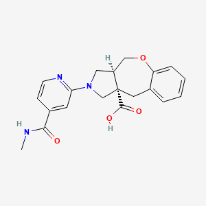 molecular formula C20H21N3O4 B5679693 (3aS,10aS)-2-[4-(methylcarbamoyl)pyridin-2-yl]-3,3a,4,10-tetrahydro-1H-[1]benzoxepino[3,4-c]pyrrole-10a-carboxylic acid 