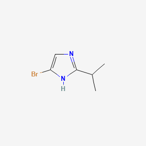 molecular formula C6H9BrN2 B567971 4-溴-2-异丙基-1H-咪唑 CAS No. 1256643-65-8