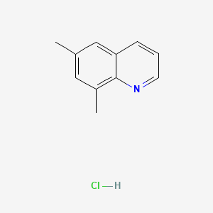 molecular formula C11H12ClN B567975 6,8-Dimethylquinoline hydrochloride CAS No. 1255574-45-8