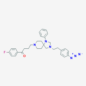molecular formula C31H35FN6O B056798 Azido-N-(4-aminophenethyl)spiperone CAS No. 118797-70-9