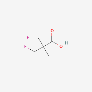 molecular formula C5H8F2O2 B567980 3-Fluoro-2-(fluoromethyl)-2-methylpropanoic acid CAS No. 1208092-05-0