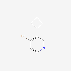 molecular formula C9H10BrN B567986 4-Bromo-3-cyclobutylpyridine CAS No. 1314353-64-4