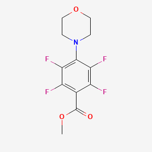 molecular formula C12H11F4NO3 B5679896 Methyl 2,3,5,6-tetrafluoro-4-morpholin-4-ylbenzoate 