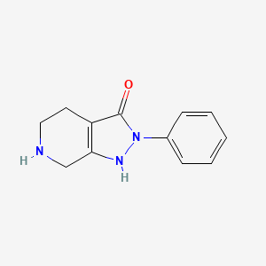 2-Phenyl-4,5,6,7-tetrahydro-1H-pyrazolo[3,4-c]pyridin-3(2H)-one