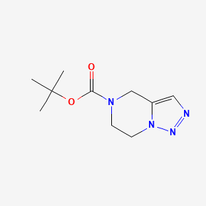 molecular formula C10H16N4O2 B568006 5-Boc-4,6,7-trihydro-1,2,3-triazolo[1,5-A]pyrazine CAS No. 1245782-69-7