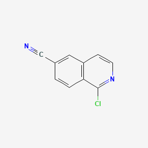 molecular formula C10H5ClN2 B568009 1-Chloroisoquinoline-6-carbonitrile CAS No. 1260664-41-2