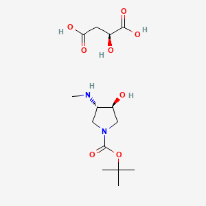 (3S,4S)-tert-Butyl 3-hydroxy-4-(methylamino)pyrrolidine-1-carboxylate (S)-2-hydroxysuccinate