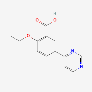 2-Ethoxy-5-(pyrimidin-4-YL)benzoic acid