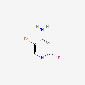 molecular formula C5H4BrFN2 B568015 5-Bromo-2-fluoropyridin-4-amine CAS No. 1232430-97-5